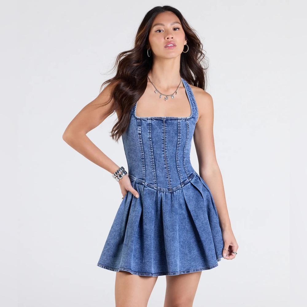 Windsor Denim Corset Dress